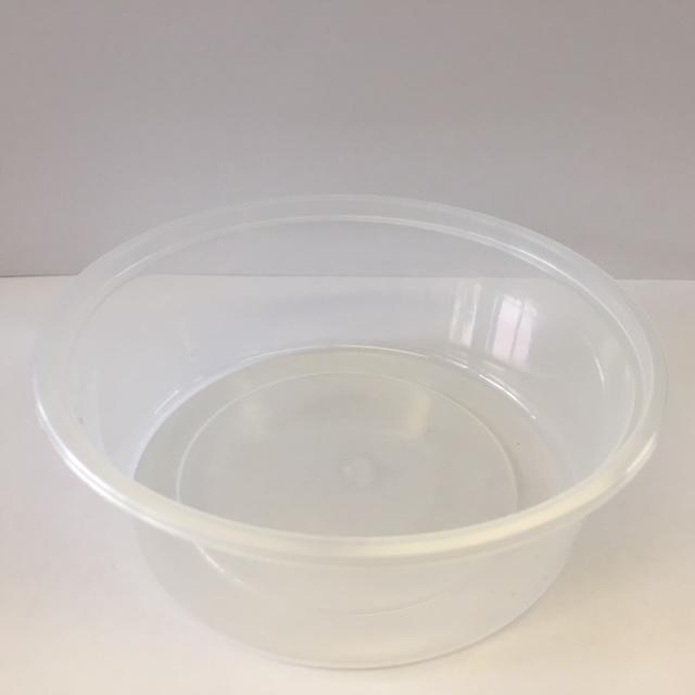 Ravier PP rond transparent 250cc QC 115x40mm 750Pcs