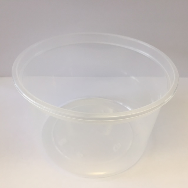 Ravier PP rond transparent 500cc QC 115x60mm 500Pcs