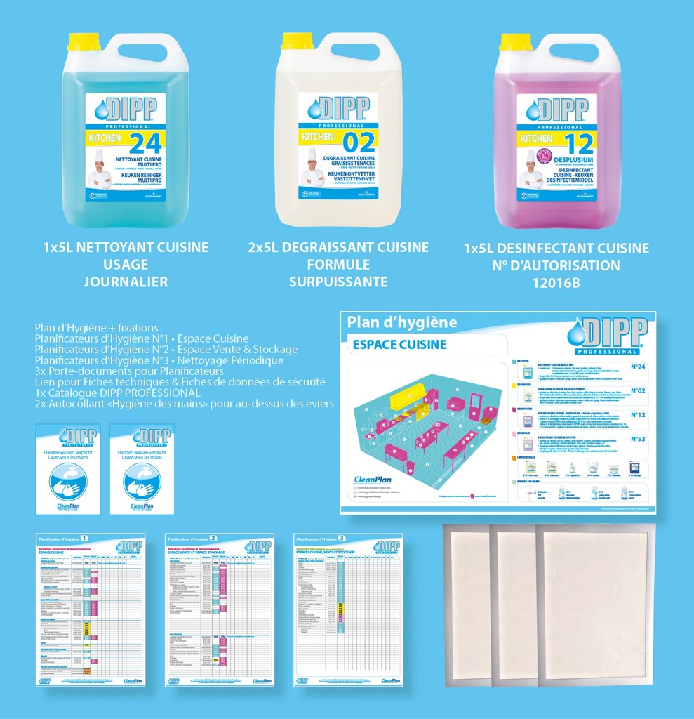 DIPP MINI PACK HYGIENE CONFORME HACCP