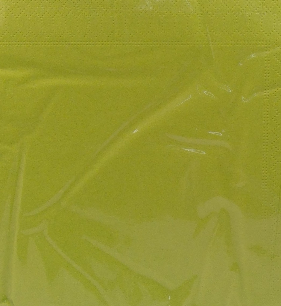 Serviettes 33x33cm Vert Lime 2Plis V4 20x100Pcs