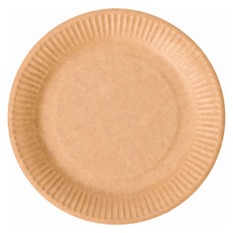 Assiettes Plates Ronde kraft 18cm 10x100pcs