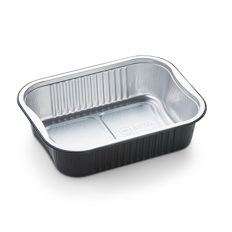 Ravier Aluminium noire 178x136x45mm 763ml 500Pcs