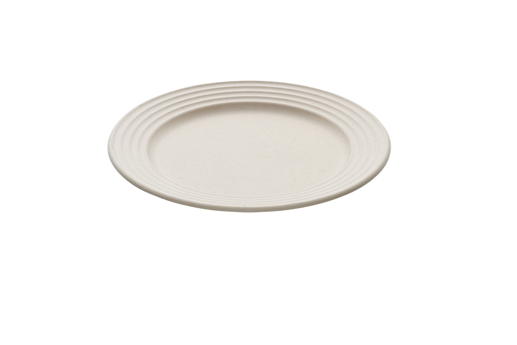 Assiettes rondes wave naturel Ø26cm 8x50Pcs