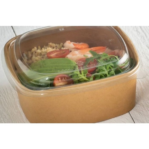 [PAP54024] Couvercle Saladier en carton carré 17x17cm 300Pcs