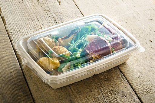 [PUL51601-SABERT] Couvercle Rpet lif for Rectangular Tray 16x23cm 300 Pcs