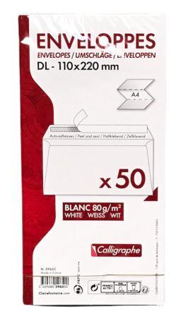 Enveloppes standard sans fenetre 50Pcs