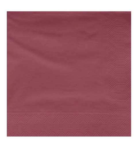 [0157-V8-IS] Serviettes 40x40cm Bordeaux 2Plis V8 20x100Pcs