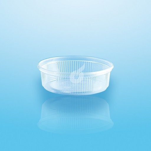 Saladboxx rond 125cc avec couvercle 1000Pcs