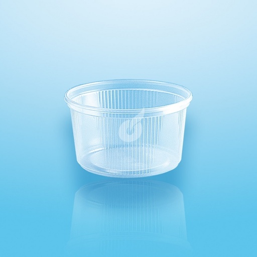Saladboxx rond 250cc avec couvercle 1000Pcs