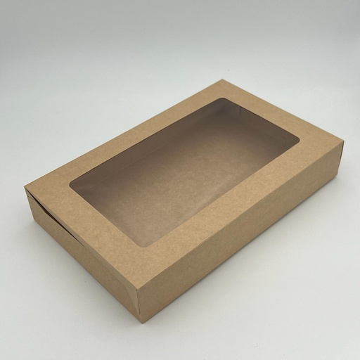 [PAP03XLPLBX-SAB] Kraft Large Box window 50Pcs